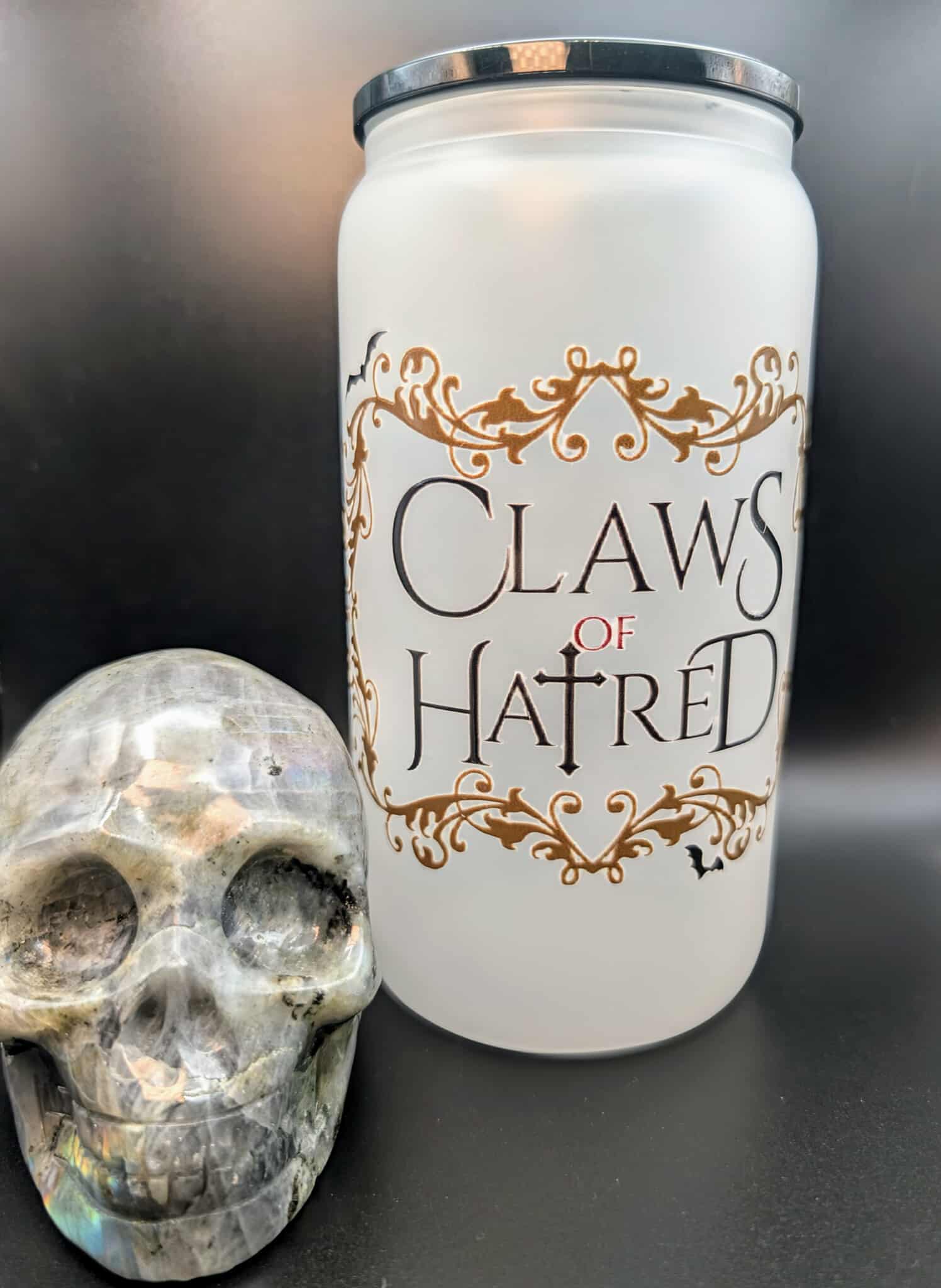 Claws of Hatred Tumbler - "Frosted Elegance" image 0